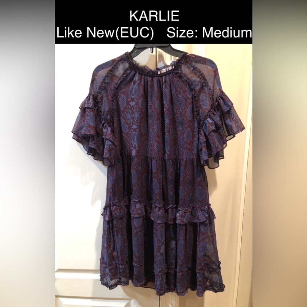 KARLIE TIMBER "SNAKE PRINT" DRESS
